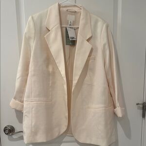 H&M Cream Blazer Suit Jacket